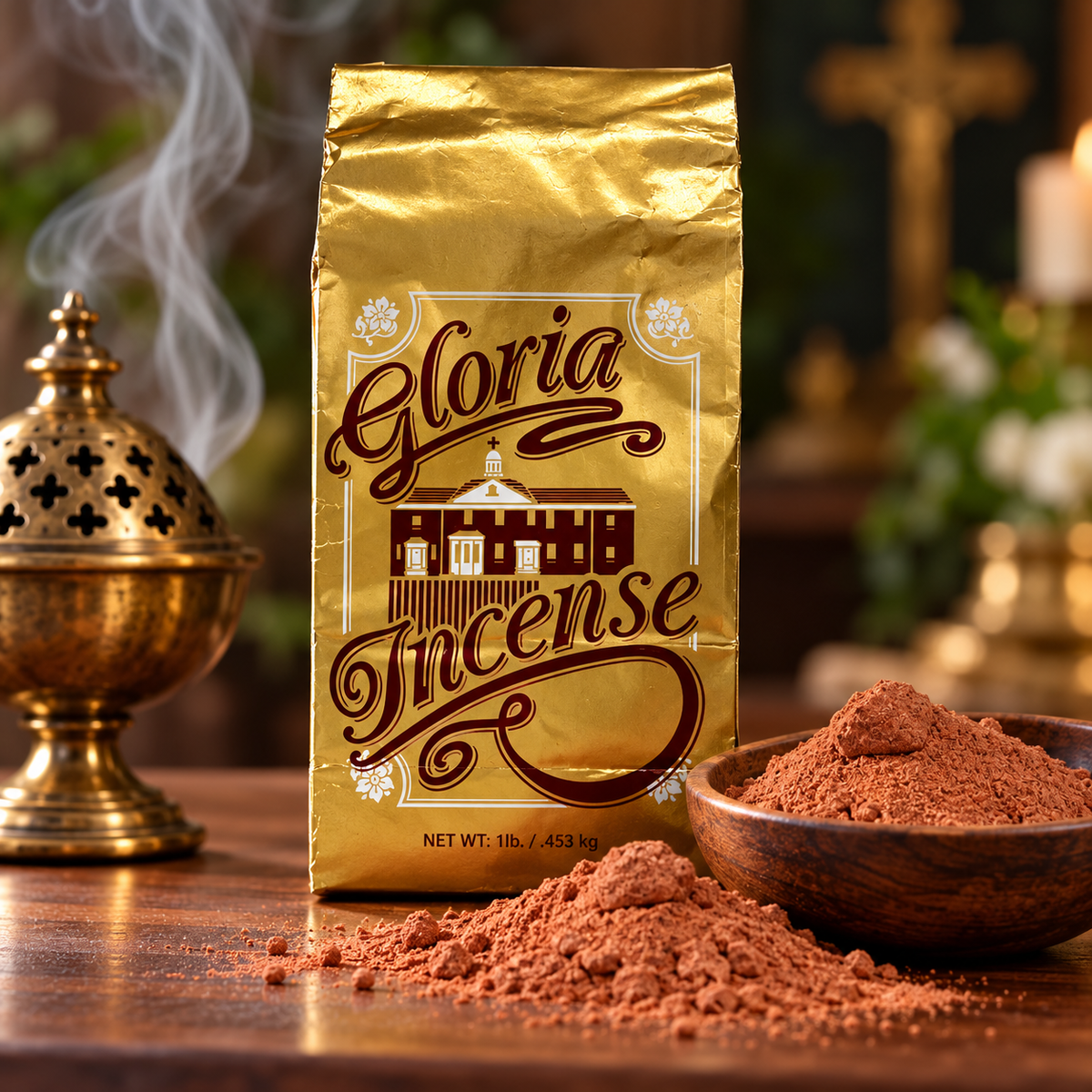 Gloria P Blend Powder Church Incense – Sandalwood & Floral | 1 lb