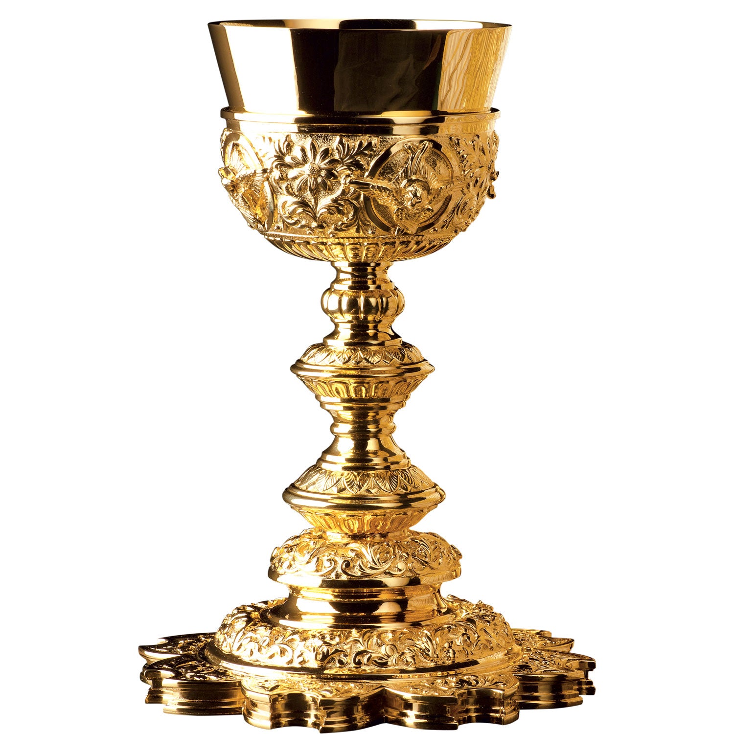 Gold Baroque Chalice and Paten