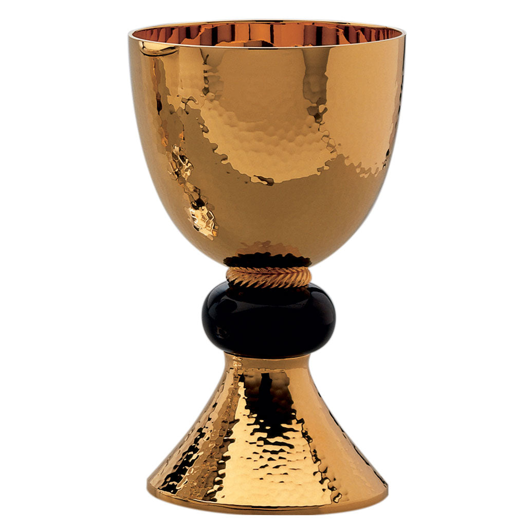 Gold Chalice with Black Onyx Node