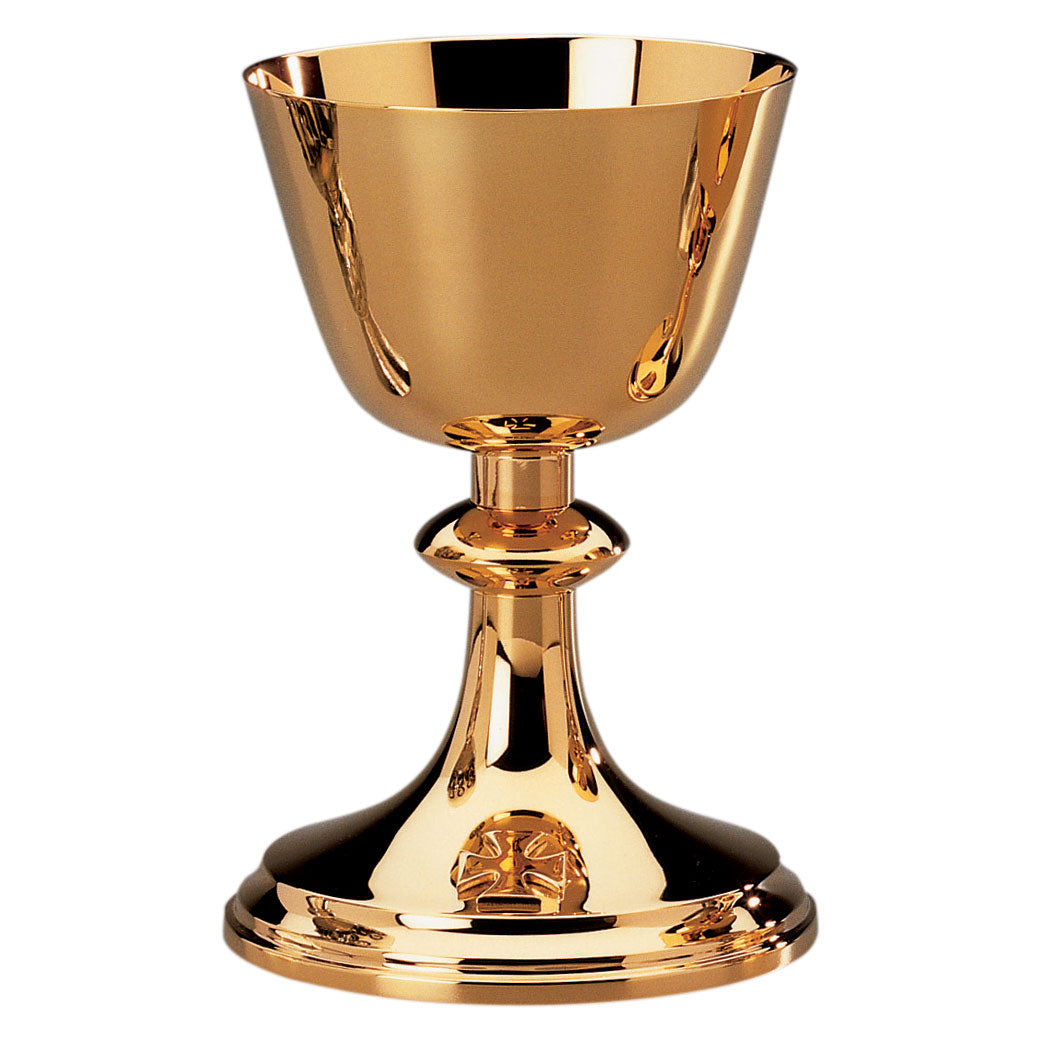 Gold Chalice with Cross on Base