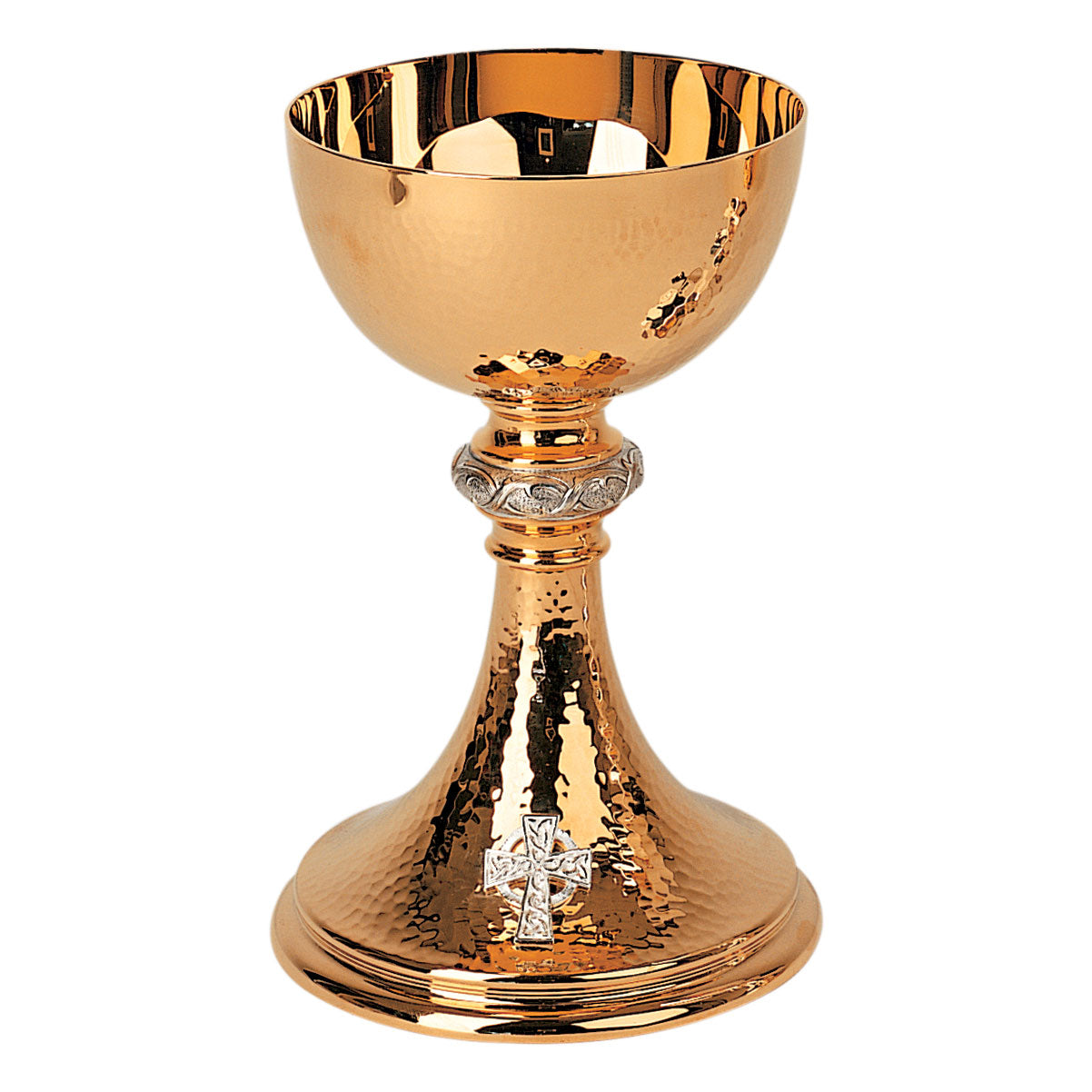 Gold Chalice with Crown of Thorns and Celtic Motif