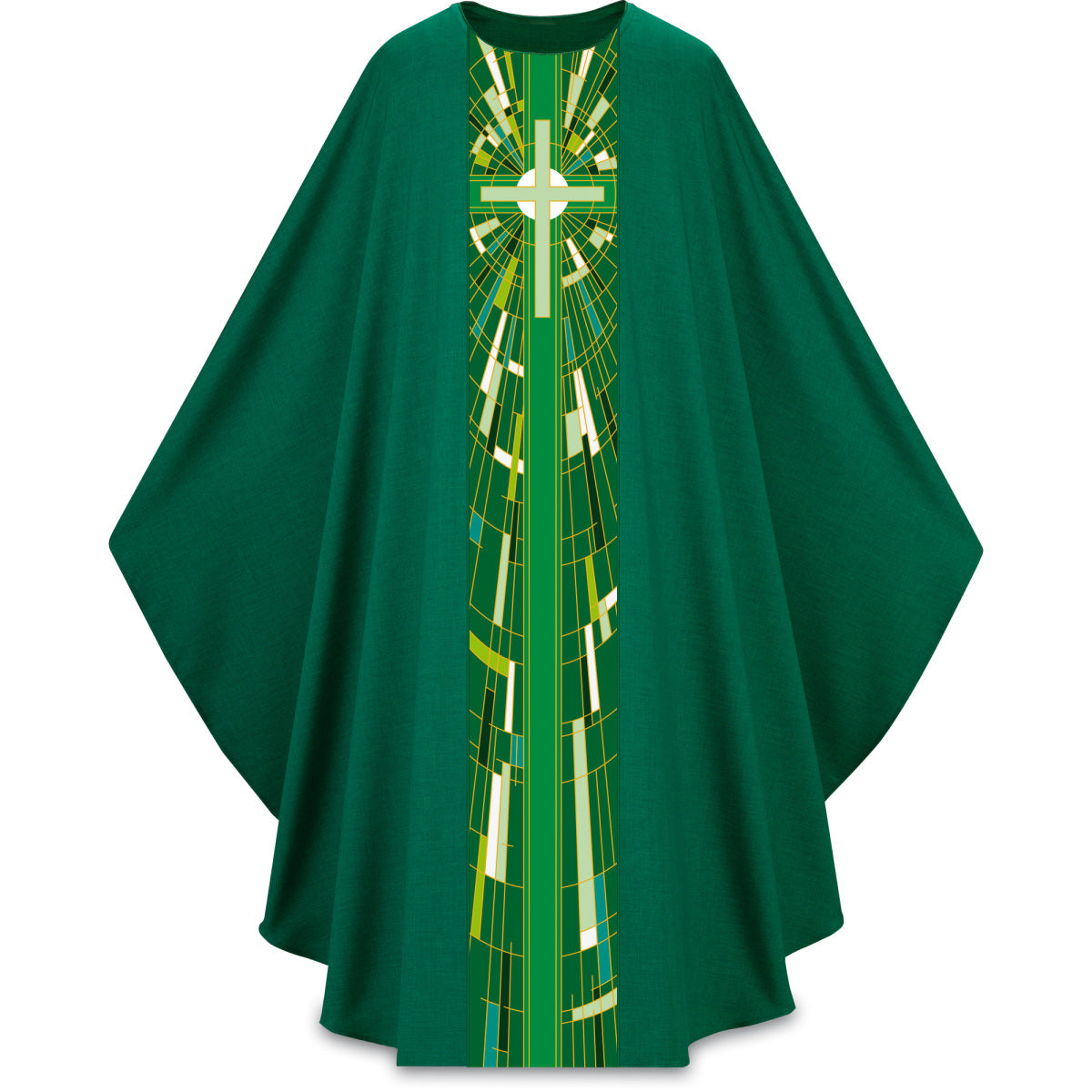 Green Chasuble with Cross Motif 7507