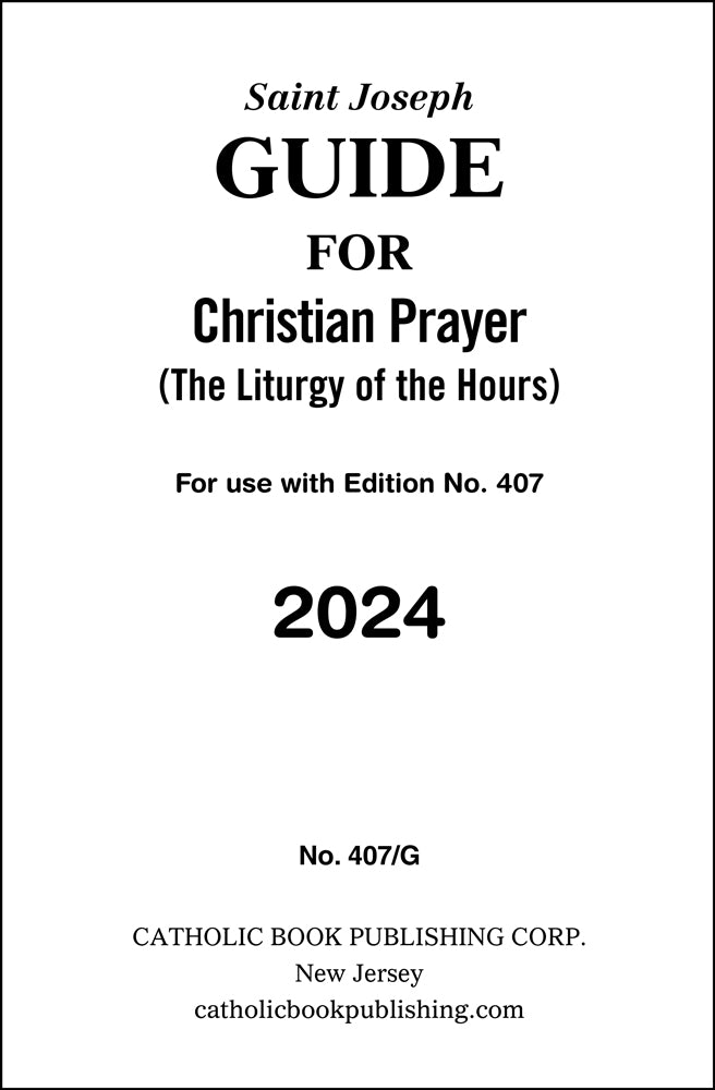 Christian Prayer Guide (Large Type)