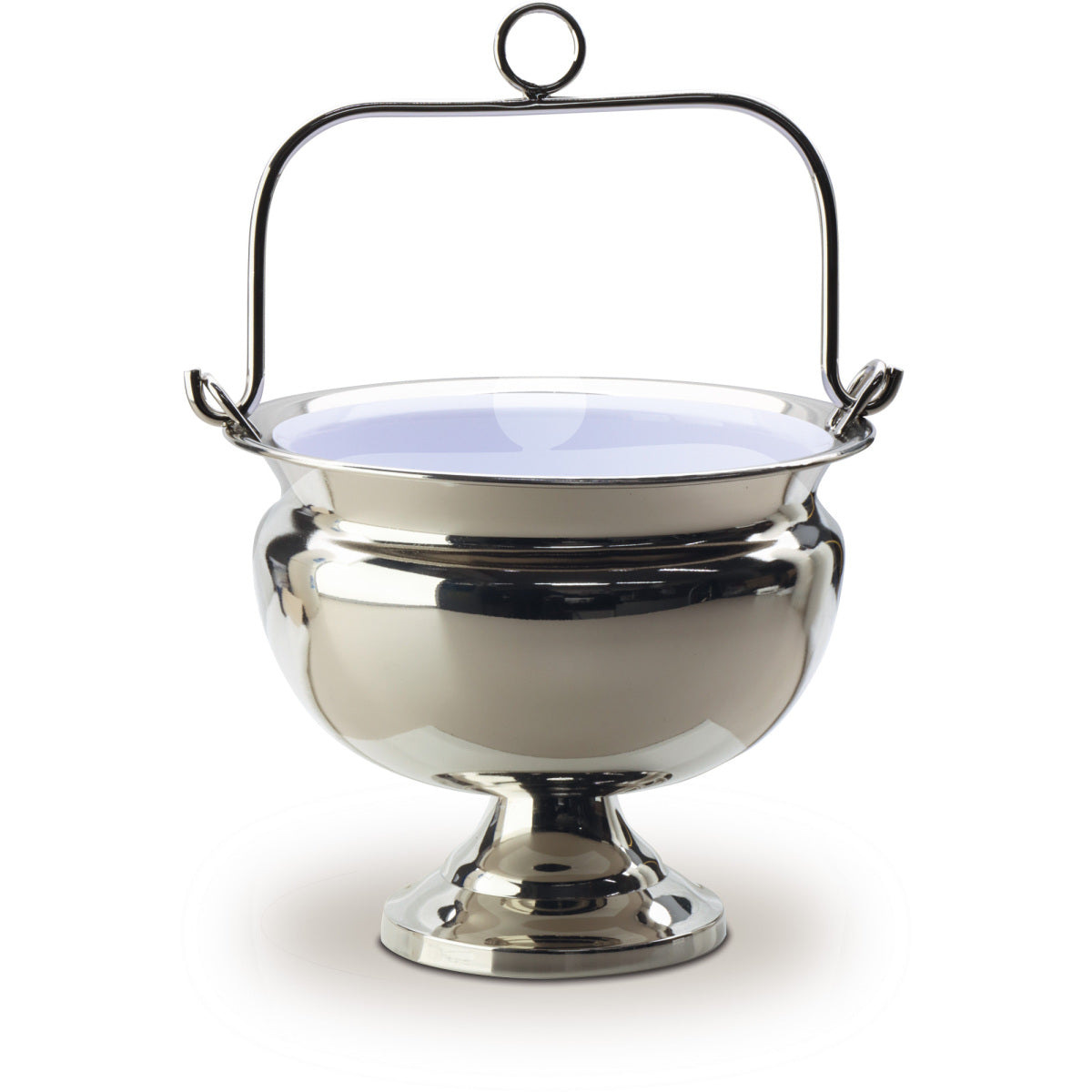 Holy Water Pot | Nickel plated brass