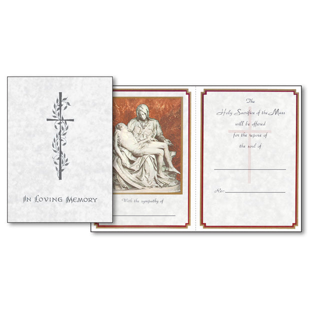 Pieta Mass Card