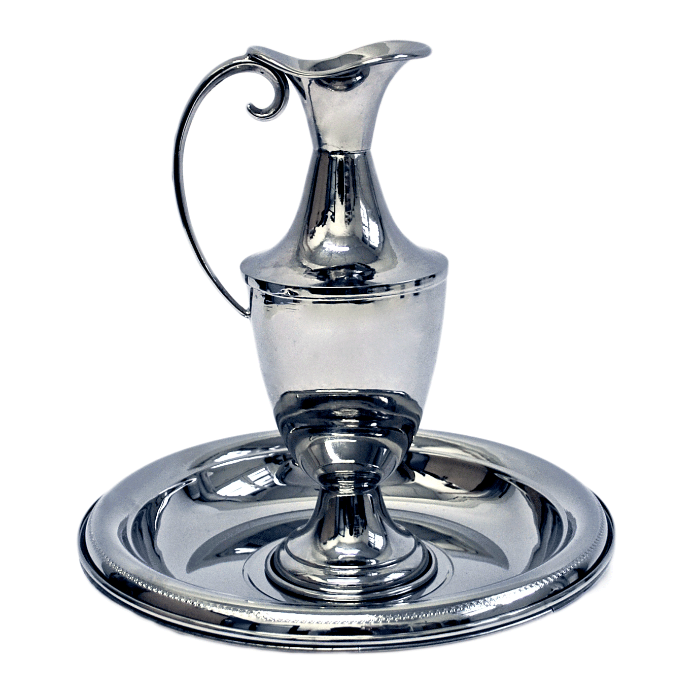 Lavabo Set - Bowl & Pitcher - Nickel