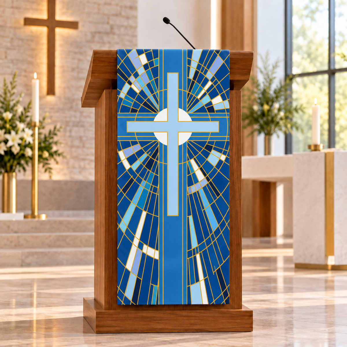 Radiant Cross Lectern Hanging | Slabbinck
