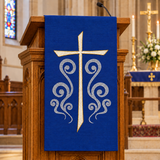 Embroidered Cross Lectern Hanging | Slabbinck 62-3939