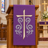 Embroidered Cross Lectern Hanging | Slabbinck 62-3939
