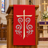 Embroidered Cross Lectern Hanging | Slabbinck 62-3939