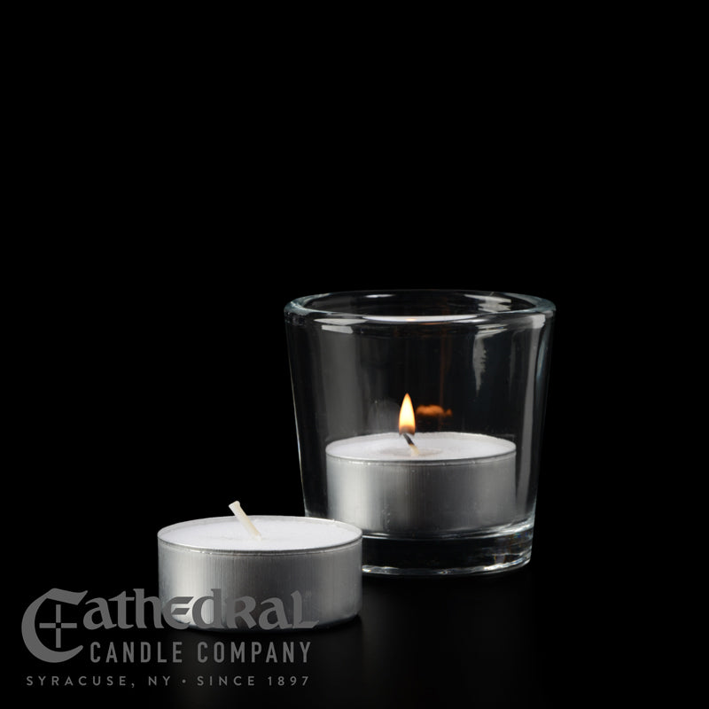 Cathedral Candle 4-Hour Stearine Tealights – Bulk Pack of 576