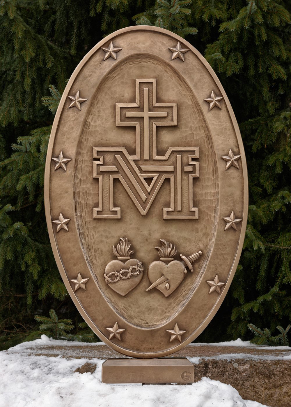 Wood Symbol of the Miraculous Medal