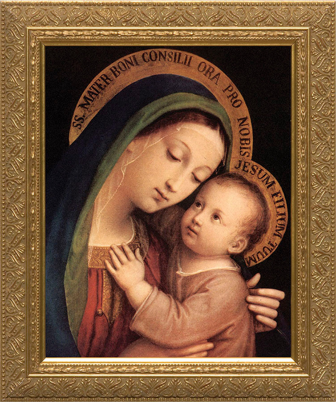 Our Lady of Good Counsel Gold Framed Art