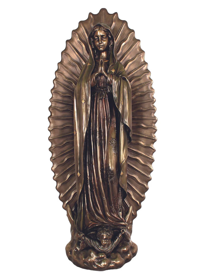 Our Lady of Guadalupe Statue | Cold Cast Bronze | 27 inch