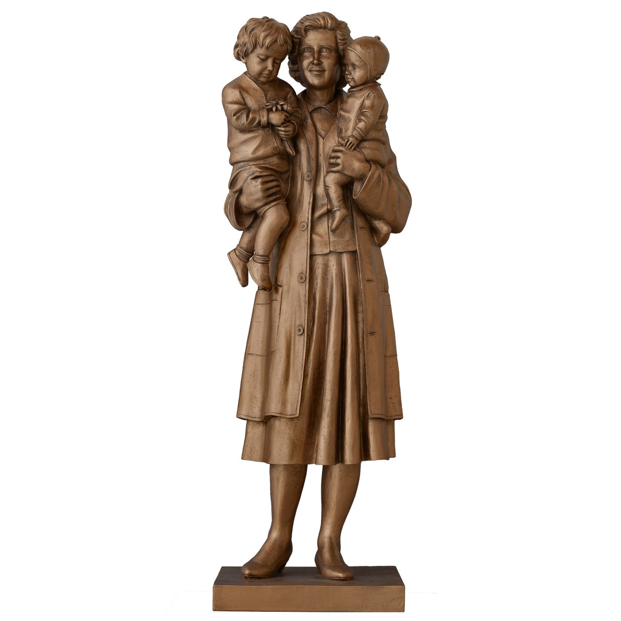 Outdoor Statue of Saint Gianna Beretta Molla with Children - 48"