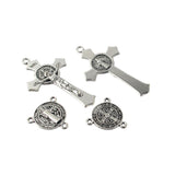 Mother of Pearl Rosary with St. Benedict Medal – Handcrafted in Bethlehem
