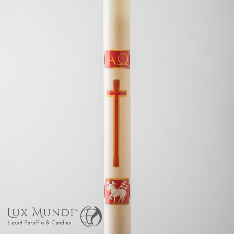 Refillable Candle Shell Refillable Paschal Candle | Lamb of God