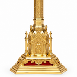 48" Baroque Paschal Candlestick – Polished Brass | Adrian Hamers