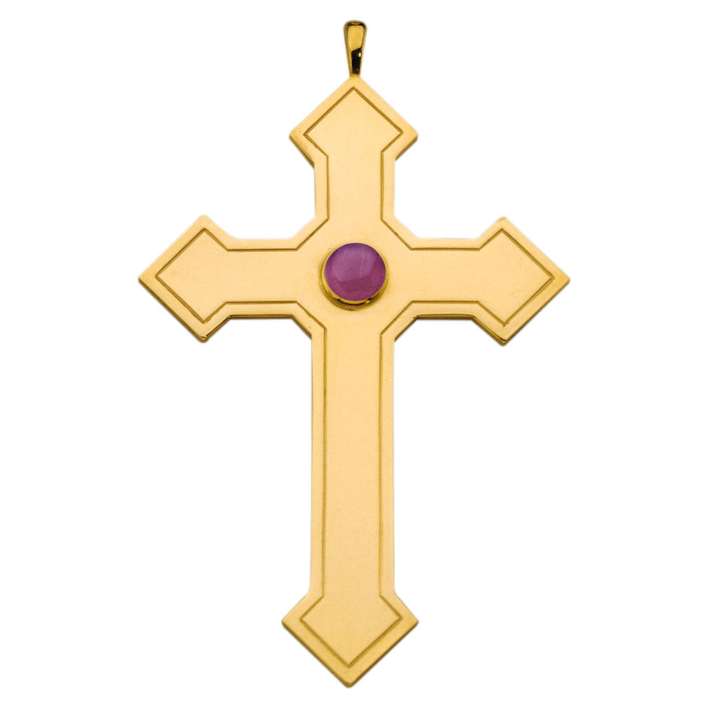 Pectoral Cross | Goldplated with Amethys