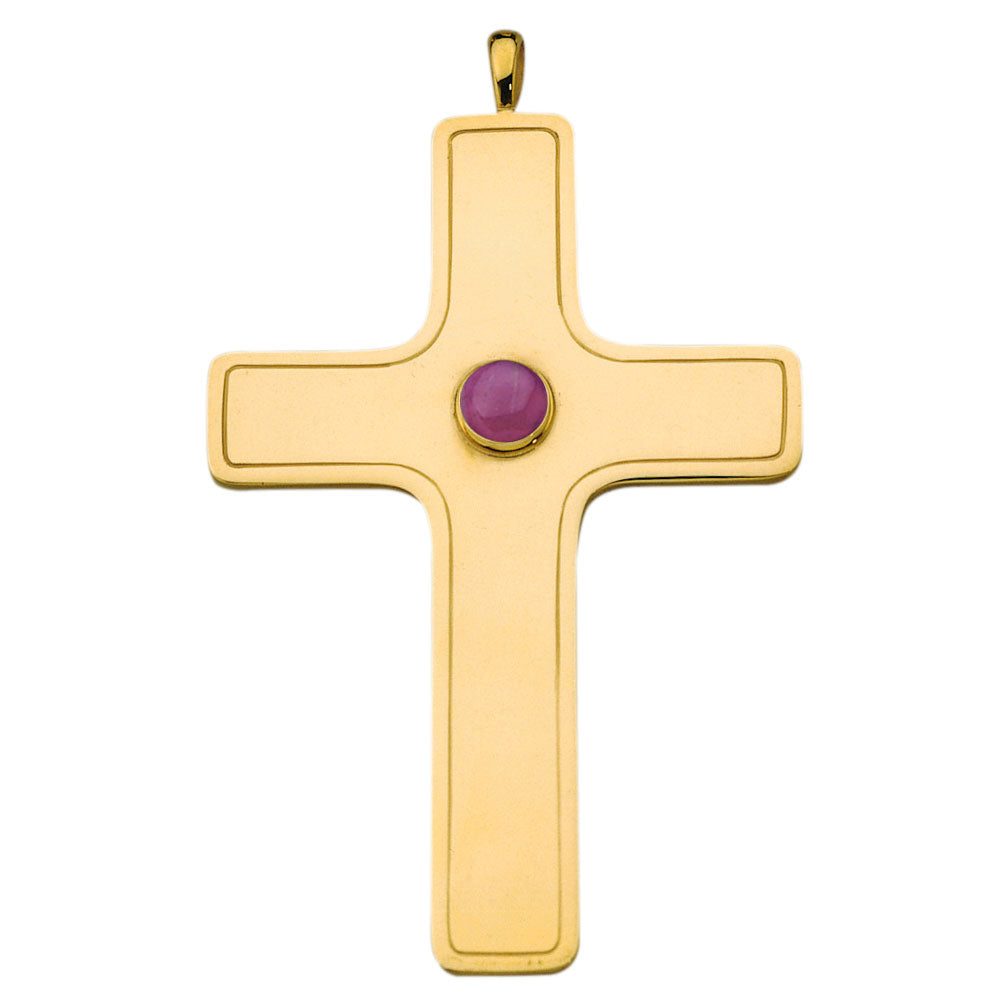 Pectoral Cross | Goldplated with Amethyst