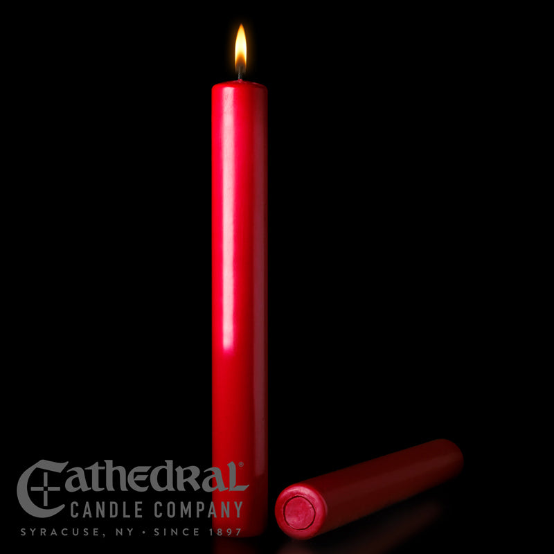 Red Altar Candles - 1-1/2" x 12" - box of 12