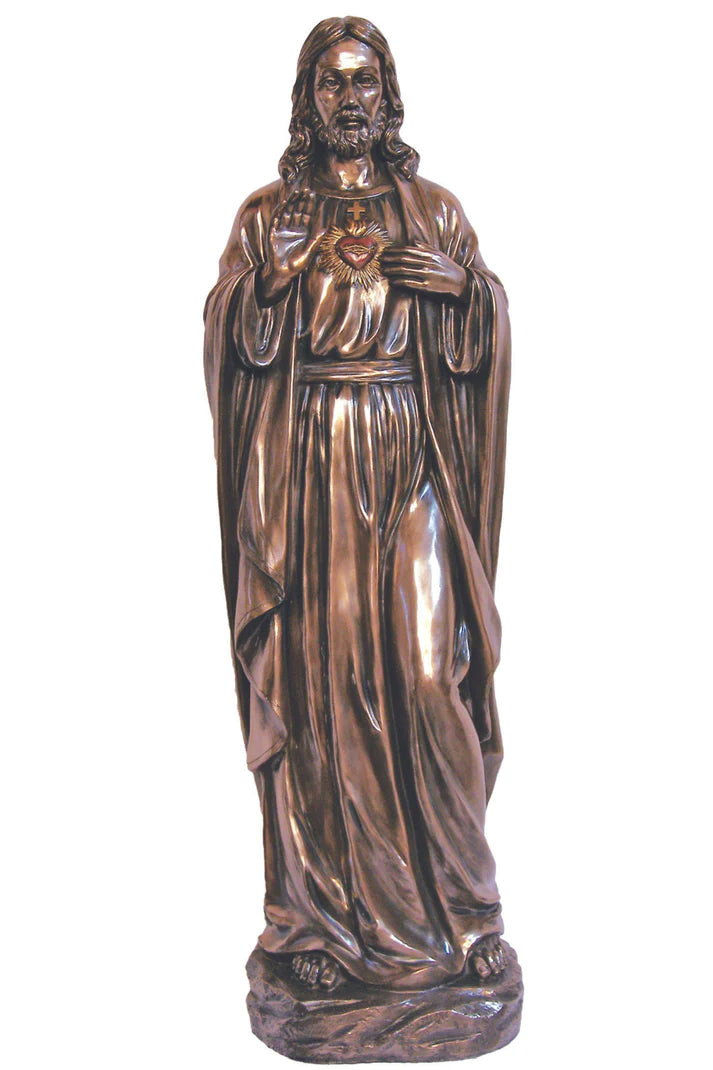 Sacred Heart of Jesus Statue | Cold Cast Bronze | 40 inch