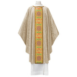 Wool Damask Chasuble with Sanctus Brocade - Arte/Grosse