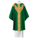 Wool Damask Chasuble with Sanctus Brocade - Arte/Grosse