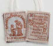 Washable Scapular with White Cord