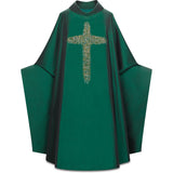 Silk Chasuble with Embroidered Crosses