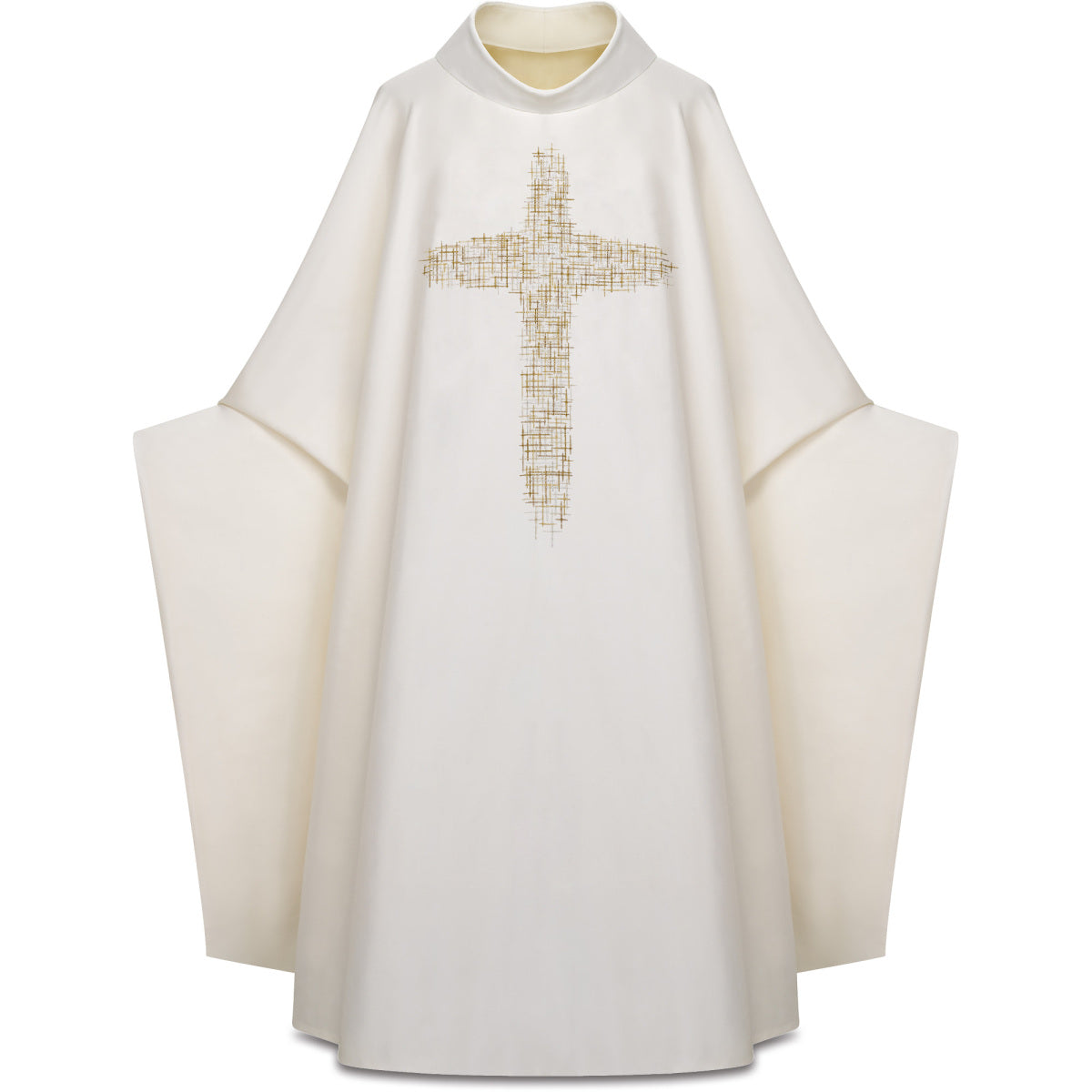 Silk Chasuble with Embroidered Crosses