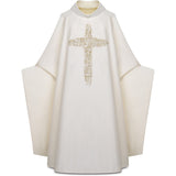 Silk Chasuble with Embroidered Crosses