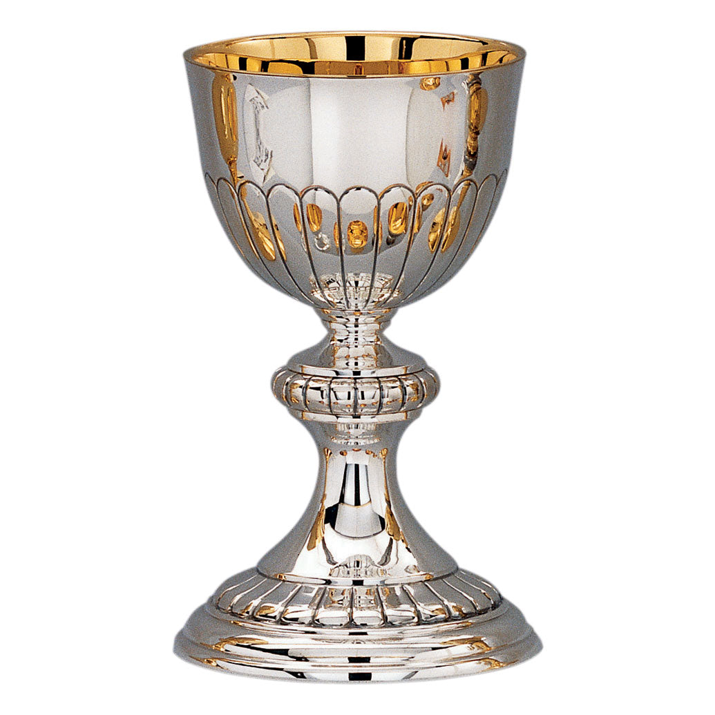 Silver Chalice with Fluted Motif