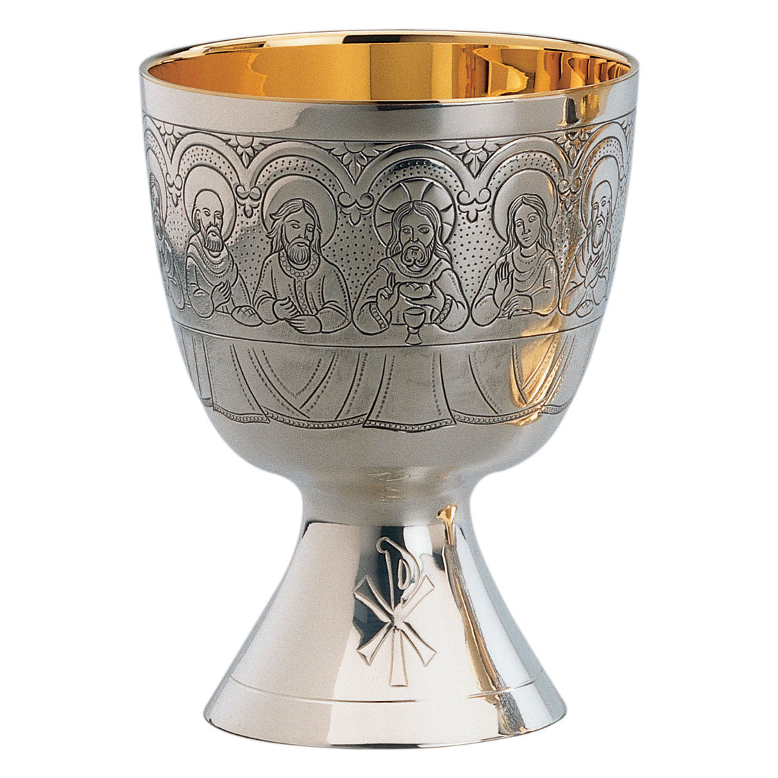 Silver Chalice with Last Supper Motif