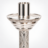 48" Silver-Finish Paschal Candlestick – Nickel Plated