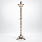 48" Silver-Finish Paschal Candlestick – Nickel Plated