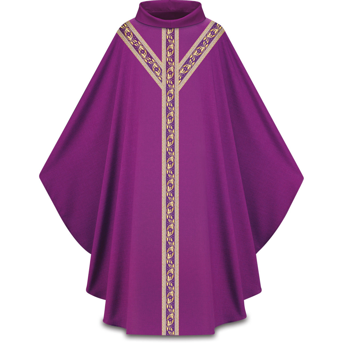 Lightweight Chasuble with Floral Orphrey