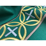Chasuble | Gold Cross Orphrey | Slabbinck 5340
