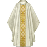Chasuble in Duomo Damask Fabric with Gold Brocade