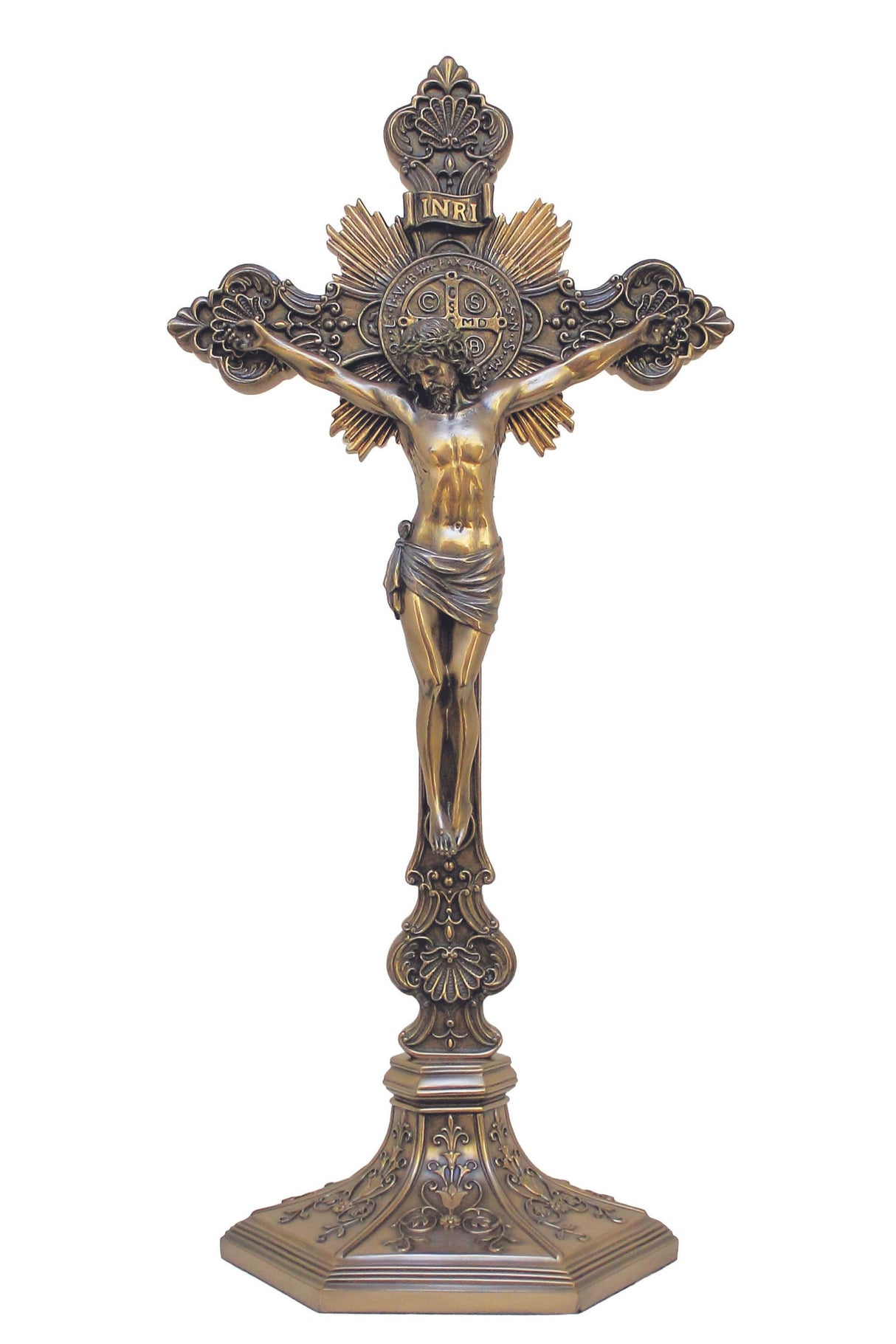 St Benedict Crucifix | Cold Cast Bronze | 24 inch
