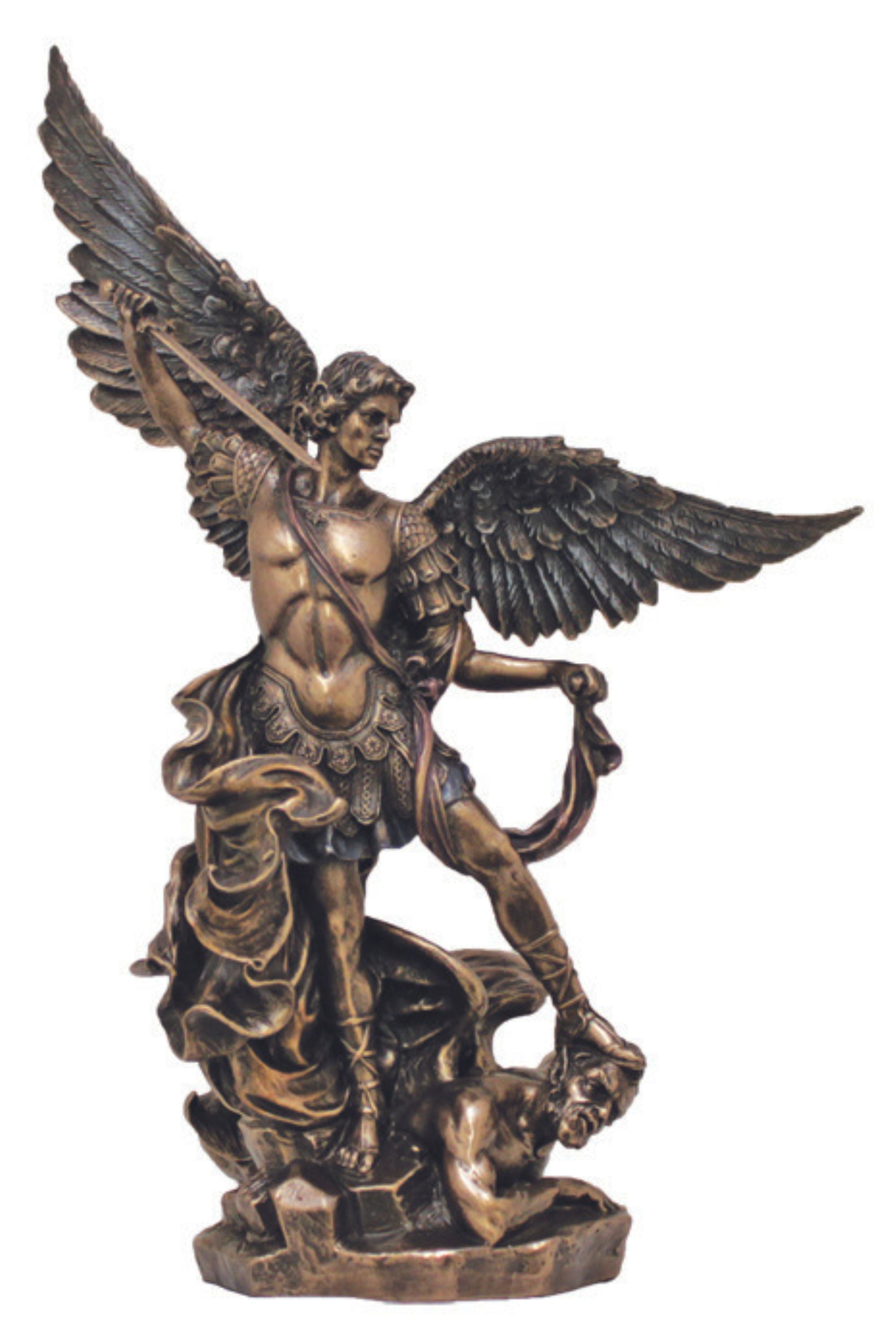 St Michael the Archangel Statue | Cold Cast Bronze | 10 inch