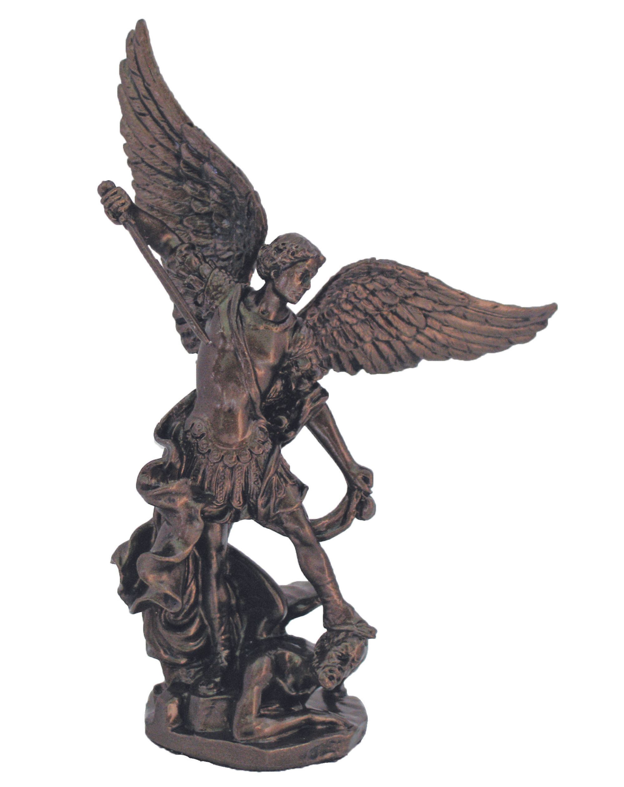 St Michael the Archangel Statue | Cold Cast Bronze | 4 inch