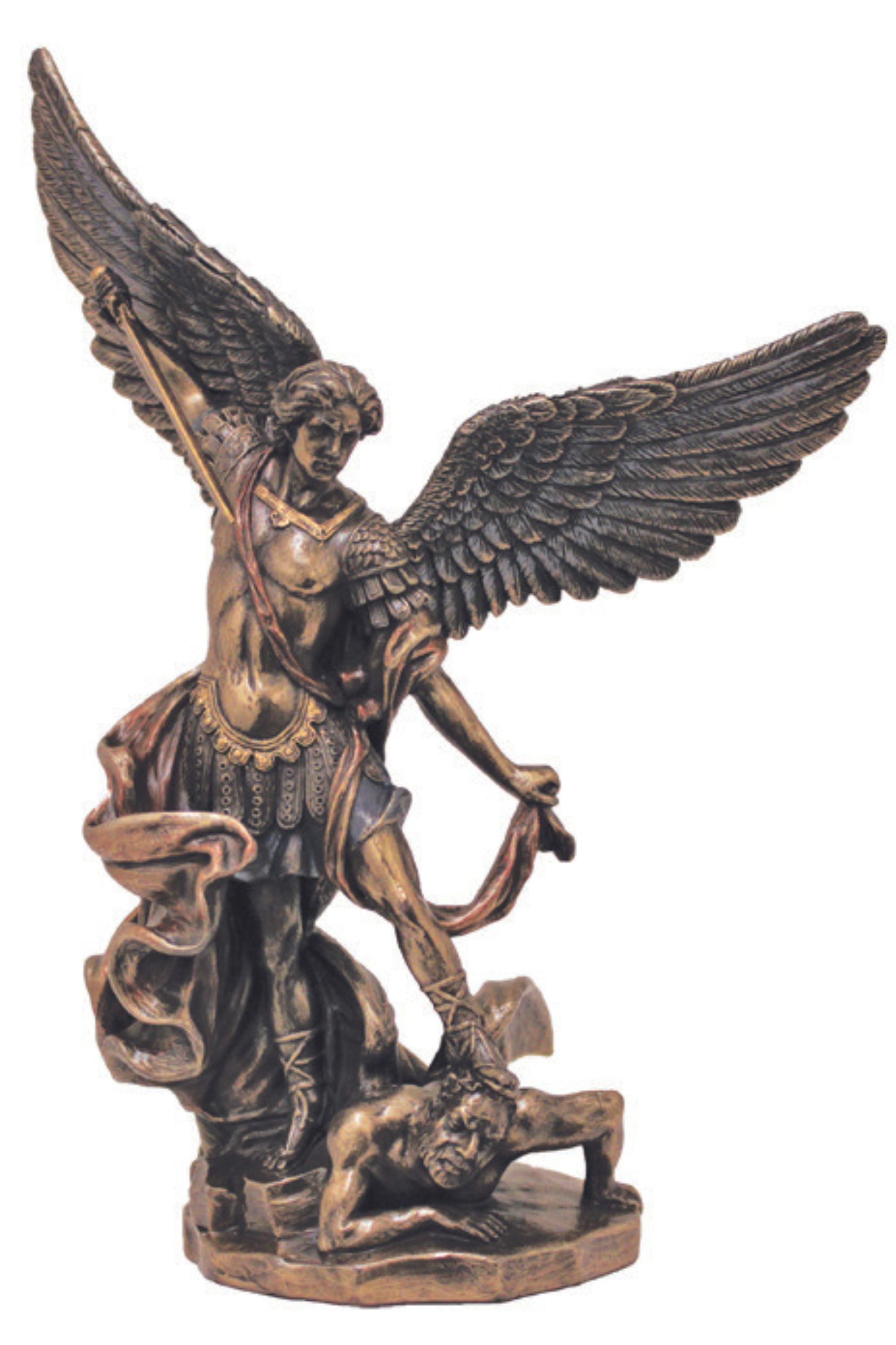 St Michael the Archangel Statue | Cold Cast Bronze | 8 inch