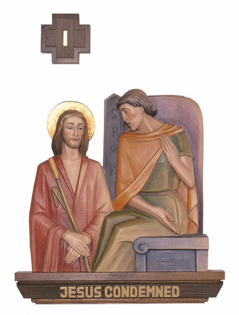 Set of Stations of the Cross - 3 Sizes - Wood & Fiberglass