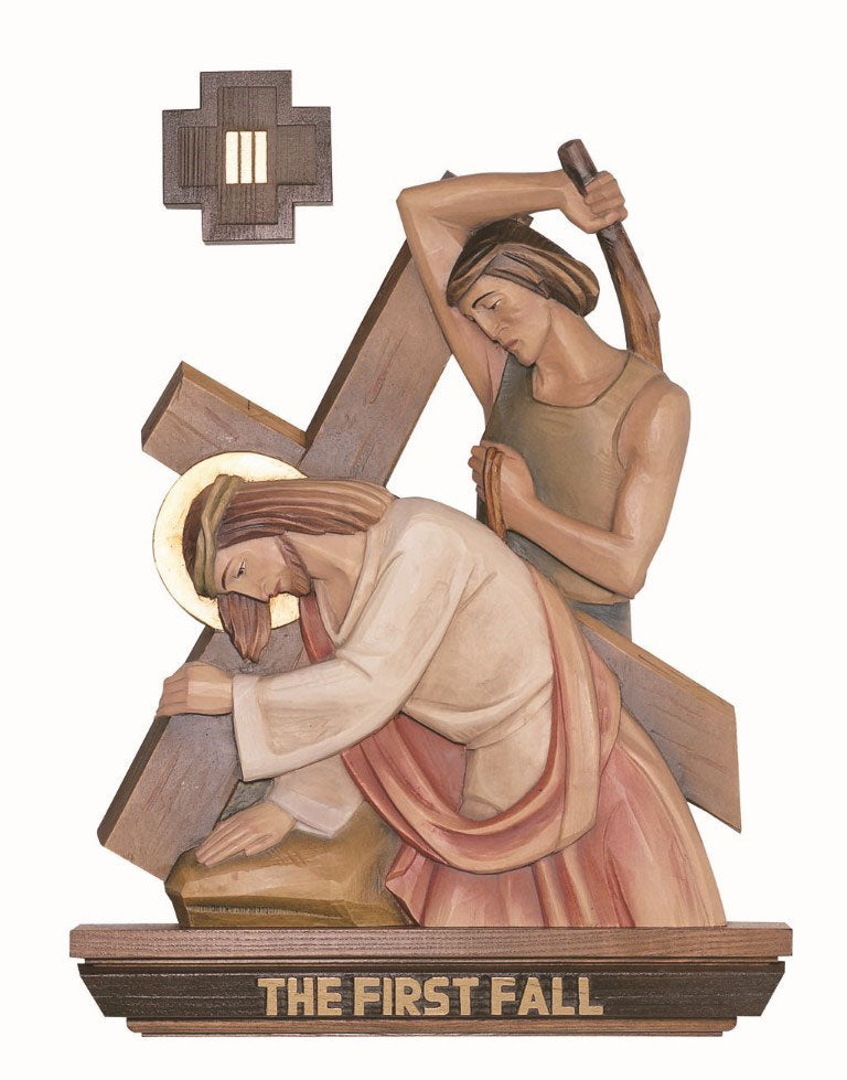 Set of Stations of the Cross - 3 Sizes - Wood & Fiberglass