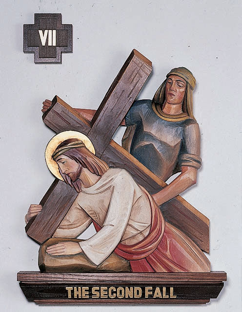 Set of Stations of the Cross - 3 Sizes - Wood & Fiberglass