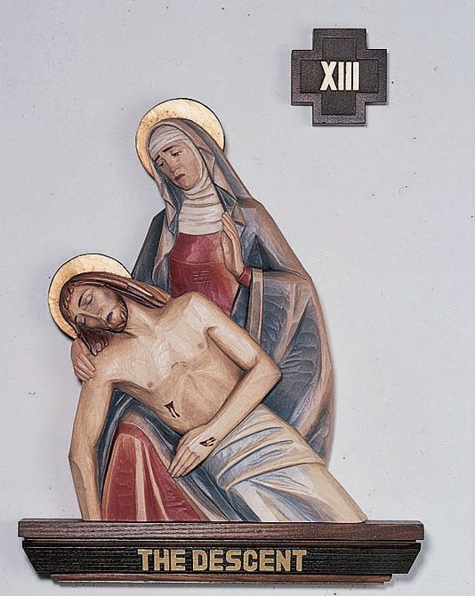 Set of Stations of the Cross - 3 Sizes - Wood & Fiberglass