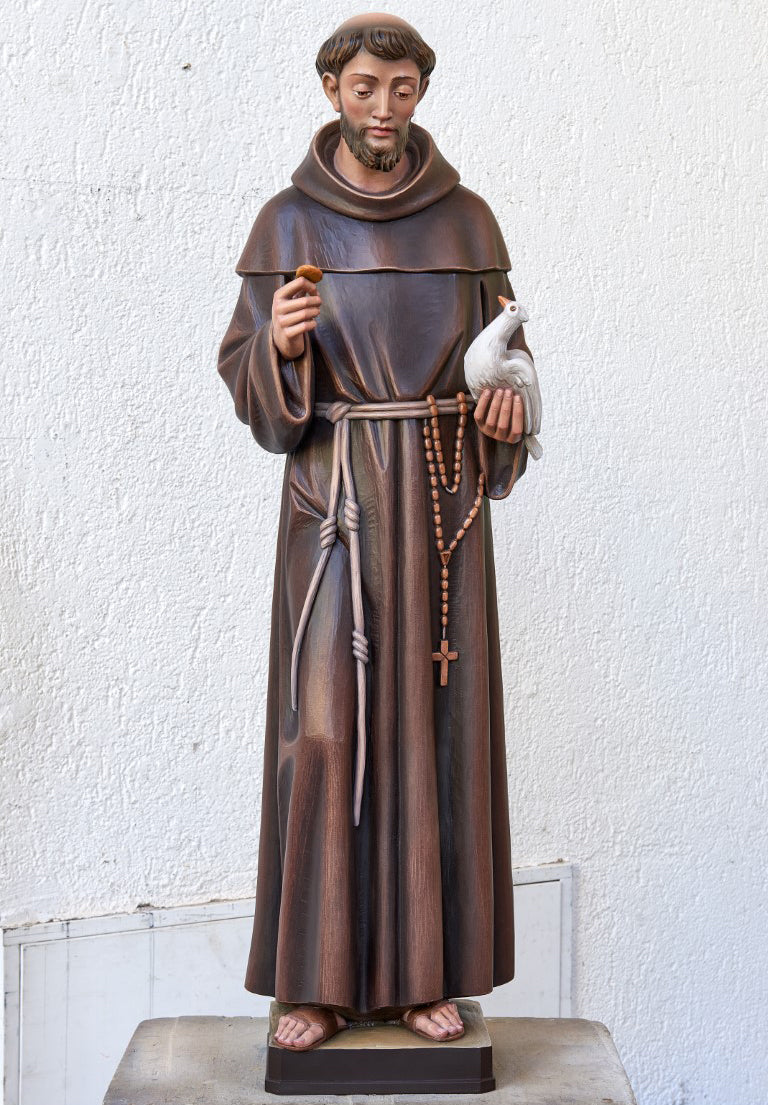 Statue of St Francis of Assisi - Wood or Fiberglass