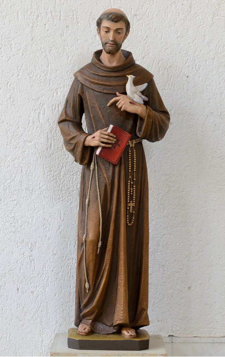 Wood Statue of St Francis of Assisi