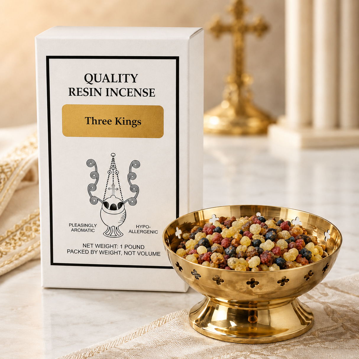 Trinity Three Kings Blend Incense - Quality Resin Church Incense